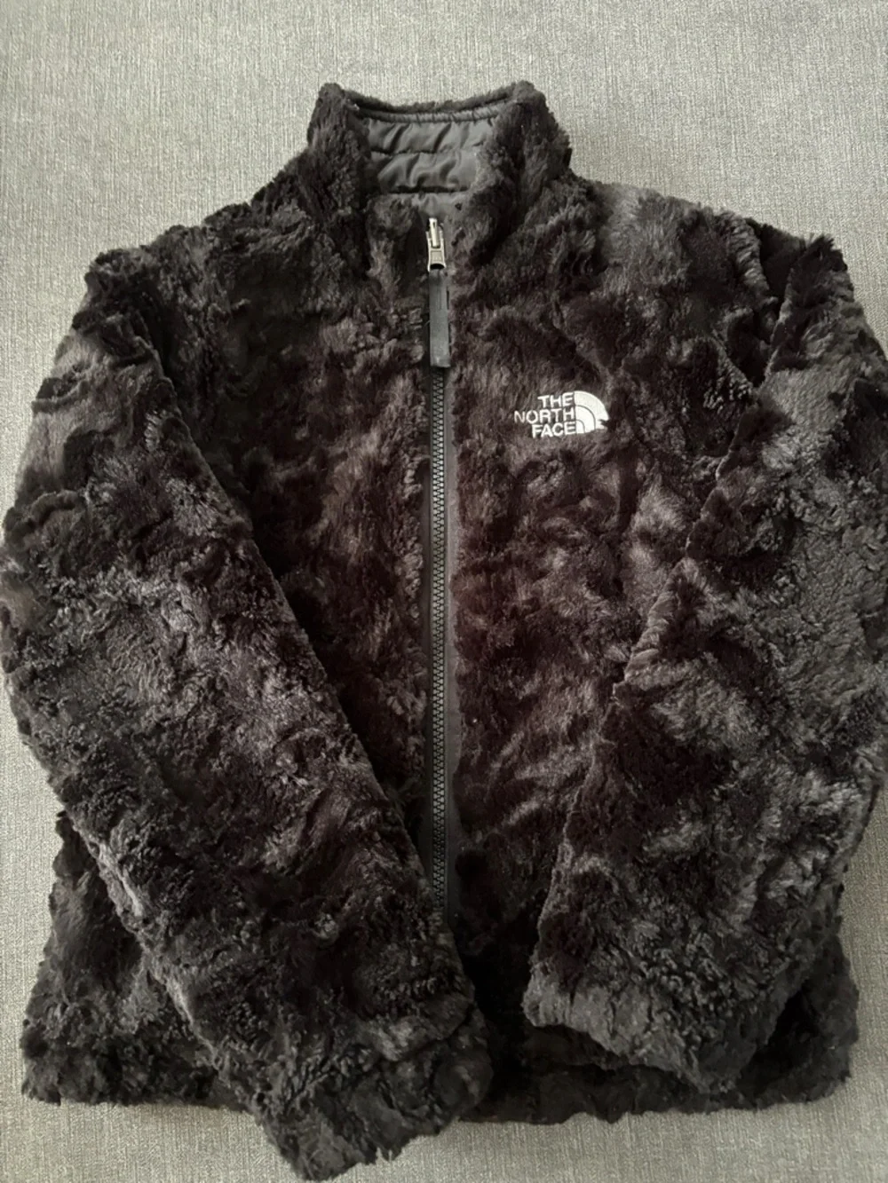 The North Face Black Plush Fleece Zip Jacket - Picture 2 of 5